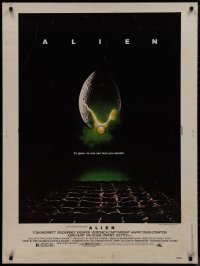 9k0121 ALIEN 30x40 1979 Ridley Scott outer space sci-fi monster classic, cool hatching egg image!