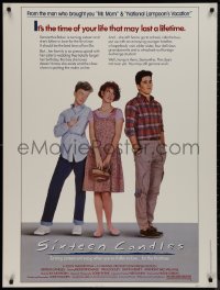 9k0123 SIXTEEN CANDLES 30x40 1984 Molly Ringwald, Anthony Michael Hall, directed by John Hughes!