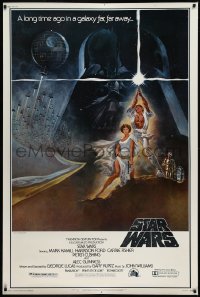 9k0082 STAR WARS style A video 40x60 R1982 George Lucas classic sci-fi epic, by Tom Jung, ultra rare