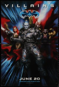 9k0639 BATMAN & ROBIN advance DS 1sh 1997 villains Arnold Schwarzenegger & sexy Uma Thurman!