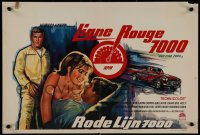 9k1243 RED LINE 7000 Belgian 1965 Howard Hawks, James Caan, car racing art, meet the speed breed!