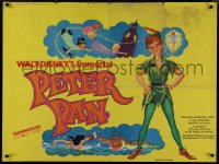 9k0164 PETER PAN British quad R1970s Walt Disney animated cartoon fantasy classic!