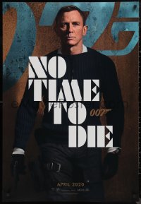 9k0262 NO TIME TO DIE April style English teaser Canadian DS 1sh 2021 Craig as James Bond 007!