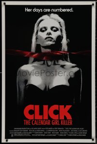 9k0694 CLICK THE CALENDAR GIRL KILLER 1sh 1990 great image of sexy babe strangled by film strip!