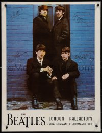 9k1125 BEATLES 18x23 commercial poster 1980s John, Paul, George & Ringo, London Palladium!