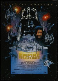 9k0274 EMPIRE STRIKES BACK 25x36 English commercial poster 1998 art by Drew Struzan from one sheet!