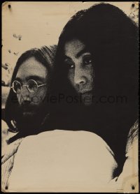 9k0118 JOHN LENNON/YOKO ONO 30x42 commercial poster 1969 close-up portraits after their wedding!
