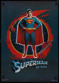 9k0276 SUPERMAN 23x32 Scottish commercial poster 1978 comic book hero Christopher Reeve, different!