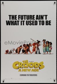 9k0699 CROODS: A NEW AGE advance DS 1sh 2020 the future ain't what it used to be, Cage, Stone!