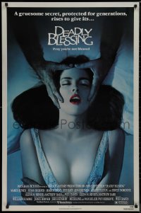 9k0714 DEADLY BLESSING 1sh 1981 Wes Craven, a gruesome secret protected for generations rises!