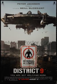 9k0720 DISTRICT 9 advance DS 1sh 2009 Neill Blomkamp, cool image of spaceship, no humans allowed!