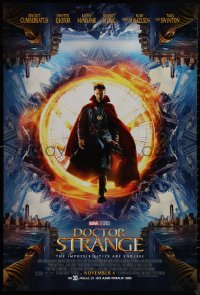 9k0724 DOCTOR STRANGE advance DS 1sh 2016 sci-fi image of Benedict Cumberbatch in the title role!