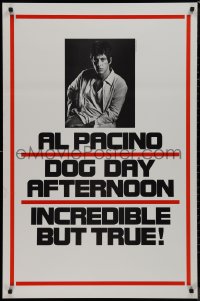 9k0725 DOG DAY AFTERNOON teaser 1sh 1975 Al Pacino, Sidney Lumet bank robbery crime classic!