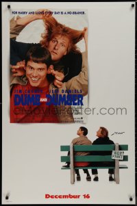 9k0730 DUMB & DUMBER advance DS 1sh 1995 Jim Carrey & Jeff Daniels are Harry & Lloyd!