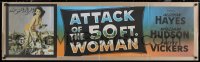 9k0494 ATTACK OF THE 50 FT WOMAN Egyptian poster R2010s giant Allison Hayes from paper banner!