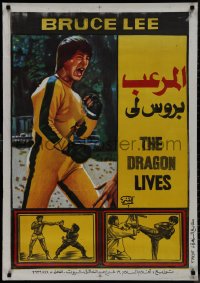 9k0508 DRAGON LIVES Egyptian poster 1976 Brucesploitation martial arts action!