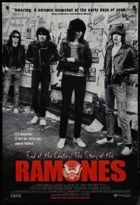 9k0737 END OF THE CENTURY: THE STORY OF THE RAMONES 1sh 2003 great image of legendary band!
