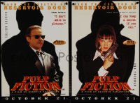 9k1144 PULP FICTION 4 English 14x20 1994 Uma Thurman, Willis, Travolta, Jackson & Keitel!