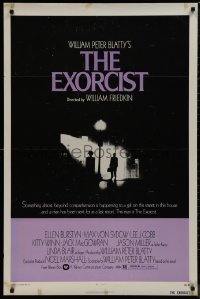9k0739 EXORCIST 1sh 1974 William Friedkin, Von Sydow, horror classic from William Peter Blatty!