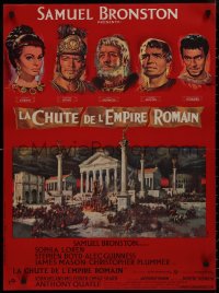 9k0556 FALL OF THE ROMAN EMPIRE style A French 23x31 1964 Anthony Mann, Loren, different Mascii art!