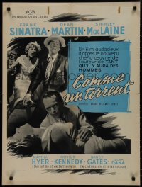 9k0577 SOME CAME RUNNING French 24x32 1959 art of Frank Sinatra, Dean Martin, Shirley MacLaine!