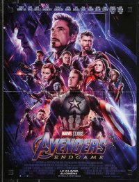 9k1450 AVENGERS: ENDGAME advance French 16x21 2019 Marvel, montage with Downey Jr., Hemsworth & cast!