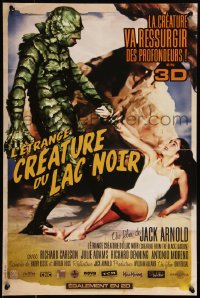 9k1460 CREATURE FROM THE BLACK LAGOON French 16x24 R2012 art of monster holding sexy Julie Adams!