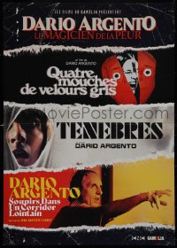 9k0595 DARIO ARGENTO: LE MAGICIEN DE LA PEUR French 17x23 2019 Tenebre & two of his other horror movies!