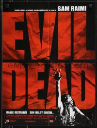9k1468 EVIL DEAD French 16x21 R2003 Sam Raimi cult classic, horror art of girl grabbed by zombie!