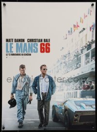 9k1472 FORD V FERRARI teaser French 15x21 2019 Christian Bale & Matt Damon on track, Le Mans '66!