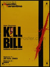 9k1491 KILL BILL: VOL. 1/KILL BILL: VOL. 2 teaser French 16x21 2004 Quentin Tarantino, Uma Thurman, cool!