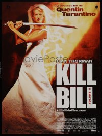 9k1492 KILL BILL: VOL. 2 French 16x21 2004 sexy Uma Thurman with katana, Quentin Tarantino!