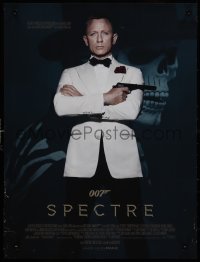 9k1528 SPECTRE French 16x21 2015 cool color image of Daniel Craig as James Bond 007 with gun!