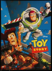 9k1538 TOY STORY French 16x22 1996 Disney & Pixar cartoon, great images of Buzz, Woody & cast!
