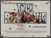 9k1540 TRUE ROMANCE French 16x21 1993 Christian Slater, Arquette, written by Tarantino!