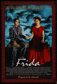 9k0758 FRIDA 1sh 2002 artwork of sexy Salma Hayek as artist Frida Kahlo!