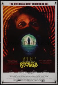 9k0766 GHOST STORIES 1sh 2018 Jeremy Dyson & Andy Nyman, wild image with yellow title design!
