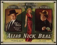 9k1280 ALIAS NICK BEAL style B 1/2sh 1949 sexy Audrey Totter between Ray Milland & Thomas Mitchell