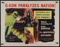 9k1297 GAMMA PEOPLE 1/2sh 1956 G-gun paralyzes nation, great image of hypnotized Gamma people!