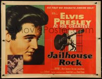 9k1303 JAILHOUSE ROCK A 1/2sh 1957 great classic art of Elvis Presley by Bradshaw Crandell, rare!