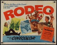 9k1319 RODEO 1/2sh 1952 Jane Nigh, John Archer, Wallace Ford, daredevil kings of rings!