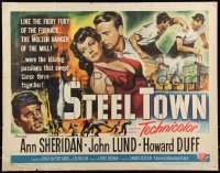 9k1326 STEEL TOWN 1/2sh 1952 Lund & Duff are men of steel and sexy Ann Sheridan is a woman of flesh!