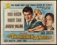 9k1328 TARNISHED ANGELS style B 1/2sh 1958 Rock Hudson, Dorothy Malone, Robert Stack, William Faulkner