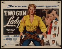 9k1329 TWO-GUN LADY 1/2sh 1955 Peggie Castle had other weapons besides guns, and she used them!