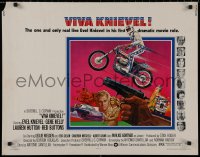 9k1330 VIVA KNIEVEL 1/2sh 1977 best artwork of the greatest daredevil jumping his motorcycle!