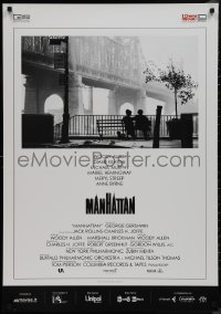 9k0434 MANHATTAN Italian 1sh R2017 classic image of Woody Allen & Diane Keaton by bridge!