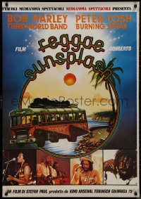 9k0436 REGGAE SUNSPLASH II Italian 1sh 1979 Peter Tosh, Third World Band, Burning Spear & Bob Marley!