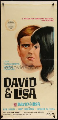 9k1617 DAVID & LISA Italian locandina 1963 Kier Dullea, Frank Perry mental hospital drama, different