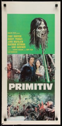 9k1662 PRIMITIVES Italian locandina 1978 Primitif, wild different Indonesian cannibal horror art!