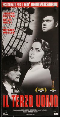 9k1681 THIRD MAN Italian locandina R1999 Orson Welles & Reed classic film noir, Cotten, Valli!